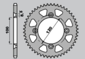 JT Zębatka tylna stalowa [47 zębów] YAMAHA YZ 18-21
