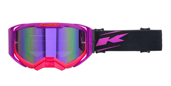 Kenny Racing gogle model Ventury Red/Yellow kolor żółty fluo/czerwony szyba czerwone lustro