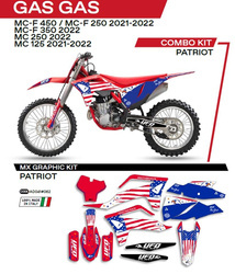 Czerwona Okleina UFO Gas Gas MC 125 21-22 / MC 250 22 / MCF 250 / 350 / 450 21-22