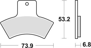 TRW Lucas Klocki hamulcowe KH270 offroad - Spiek metaliczny