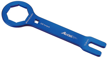 Accel/Klucz do serwisu zawieszeń KYB dwukomorowych olejowych i powietrznych/48U/48PSF/PSF2 AIR/Kolor: Czarny