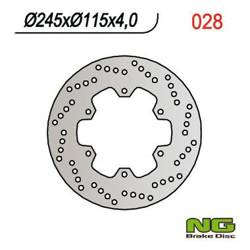 NG Tarcza hamulcowa tył DUCATI ST2 97-04 / ST4 03-06 / MONSTER 620 01-06 / YAMAHA MAJESTY 250 96-08