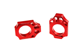 SCAR Napinacz tylnej osi Honda CRF 250R '04-'25, CRF 450R '02-'25, CRF 250RX '19-'25, CRF 450RX '17-'25, CRF 450L '19-'20, CRF 450RL '21-'23, CR 125R '02-'07, CR 250R '02-'07, CRF 250X '04-'17, CRF 450X '05-'25 kolor czerwony