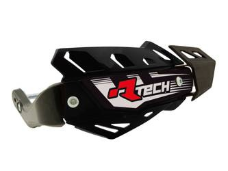 RACETECH OSŁONY RĄK (HANDBARY) FLX ATV/QUAD KOLOR CZARNY (Z 3 RODZAJAMI MOCOWAŃ DO KIEROWNICY)