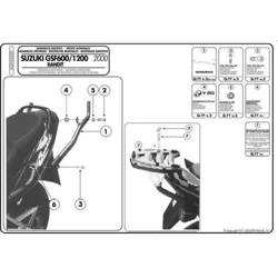 KAPPA stelaż kufra centralnego Suzuki GSF 1200 BANDIT / S (00-05)