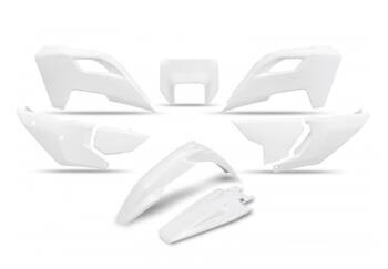 Komplet plastików UFO dla Husqvarna TE 150 / 250 / 300 '24, FE 250 / 350 / 450 / 501 '24 kolor biały