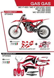 UFO Komplet plastików + okleina GAS GAS MC 125 21-22 / MC 250 22 / MCF 250/350/450 21-22