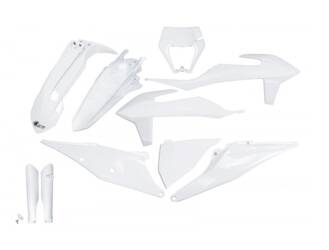 Komplet Plastików UFO dla KTM EXC 125 '20-'21, EXC 250 / 300 '20-'23, EXC-F 250 / 350 / 450 / 500 '20-'23 kolor biały
