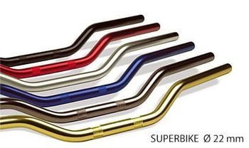 TRW Lucas KIEROWNICA ALUMINIOWA 22MM SUPERBIKE KOLOR SREBRNY -STARY KOD MCL102C