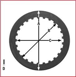 TRW Lucas PRZEKŁADKI TARCZ SPRZĘGŁOWYCH SUZUKI DRZ 400S/SM 00-08, LTZ 400 03-12