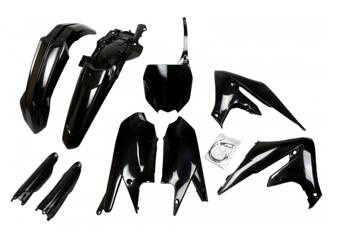 UFO Komplet plastików [w zestawie osłony na lagi] dla Yamaha YZF 250 '19-'23, YZF 450 '18-'22 kolor czarny
