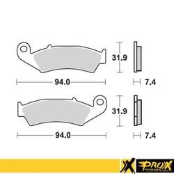 Prox Klocki hamulcowe przód Honda CR125/250/500 87-94