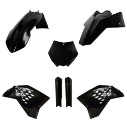 Pełny komplet plastików KTM SX / SX-F / XC-F '08-'10 Polisport czarny