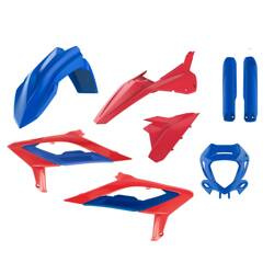 Pełny komplet plastików Beta RR 2T / 4T '23-'24 Polisport czerwony,niebieski