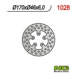 NG Brake disc rear HONDA TRX 420 0-11 / TRX650/680 03-19