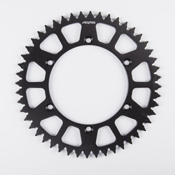 SUNSTAR Zębatka tylna aluminiowa KAWASAKI KX 125 83-07 / KX 250 82-10 [48] [czarna]