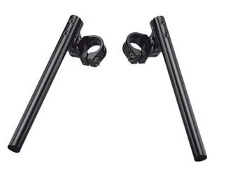 Accel/ Kierownica dwuczęściowa regulowana/ Clip-On/ Uchwyt [43mm]/ Czarna