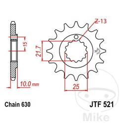 Zębatka przednia JT JTF521.15 (15Z)