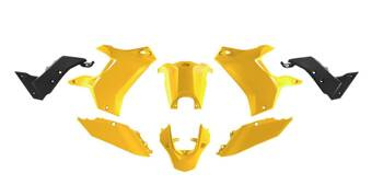 Complete set of plastics [excluding front fender] T7 REVOLUTION Yamaha TENERE 700 '19-'24 yellow/black color Racetech