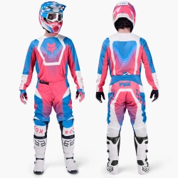 Bluza cross Fox 180 Collect  niebieski różowy