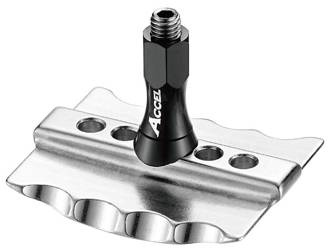 Accel/Trzymak aluminiowy [2.50] z nakrętką/Czerwony