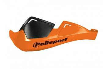 Handbary na kierownicę 22 mm Polisport Evolution Integral w zestawie kit montażowy kolor pomarańczowy