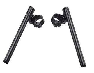 Accel/ Kierownica dwuczęściowa regulowana/ Clip-On uchwyt [52mm]/ Czarna