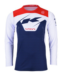Kenny Racing koszulka rowerowa model Elite Navy kolor niebieski/biały/czerwony