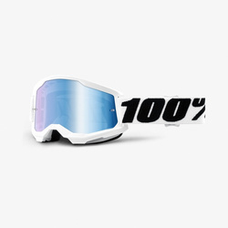 100 Procent Gogle STRATA 2 kolor biały kolor szyby srebrny sezon 2023