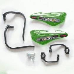 Accel Handbary (22+28mm) z mocowaniem aluminiowym 2-punktowym / Czarne / Zielone