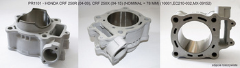 Promx Cylinder nicasil Honda CRF 250 R '04-'09 , CRF 250 X '04-'17 (STD 78MM)