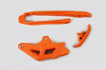 UFO Komplet Ślizg + Prowadnica łańcucha KTM EXC 125/200/250/300, EXC-F 350/450 '12-21, EXC-F 500 '14-21,