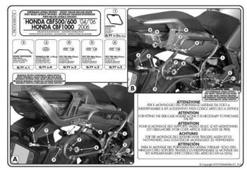 KAPPA stelaż kufrów bocznych MONOKEY SIDE Honda CBF 500/600/1000