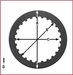 TRW Lucas PRZEKŁADKI TARCZ SPRZĘGŁOWYCH SUZUKI DR 350 /GS 500 E