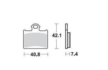 ProX Klocki Hamulcowe Tylne KTM85SX '11-17 / Freeride 350 '12-17