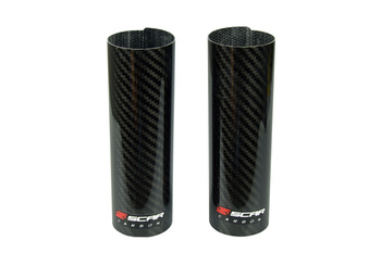 SCAR Samoprzylepne osłony górnej części przedniego zawieszenia carbon wymiary 160x52 mm
