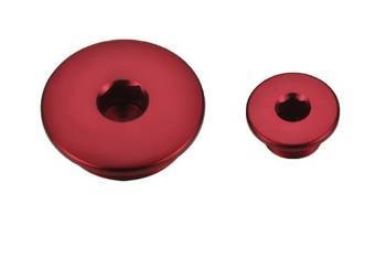 Accel Czerwone Korki Inspekcyjne Silnika / Honda ATV / TRX 300 [03-09] / TRX 400 [99-14] / TRX 450R [04-09]