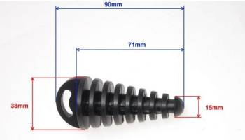 Korek do mycia motocykla / zatyczka wydechu 2T