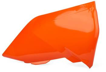Polisport Pokrywa filtra powietrza / klapka airbox KTM SX / SXF / EXC / EXCF KTM 250 SX 17-18 / KTM 125/250/300 EXC 17-19 / KTM 250/350/450/500 EXC-F 17-19 / KTM 250/300 XC 17-18 / KTM SX125/150; SX-F250/350/450; XC-F250/350/450 16-18