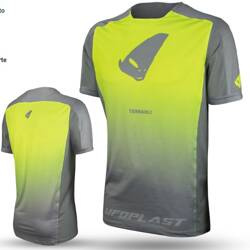 UFO Koszulka rowerowa Terrain SV1 krótki rękaw kolor szary,żółty,fluo