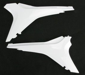 Osłona filtra powietrza UFO / klapka airboxa KTM SX '11 / EXC '12-'13 kolor biały