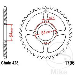 Zębatka tylna stalowa JT JTR1796.49 ilość zębów 49Z