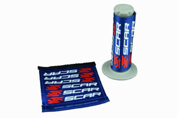 SCAR Nakładki ochronne na manetki kolor niebieski/biały/czerwony