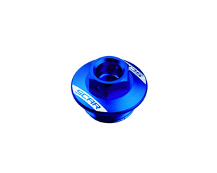 SCAR Korek wlewu oleju Yamaha YZ 250F '01-'25, YZ 450F '03-'25, YZ 65 '18-'25, YZ 85 '98-'25, YZ 125 '94-'25, YZ 250 '99-'25, WR 250R '07-'25, WR 250F / 450F '03-'25 kolor niebieski
