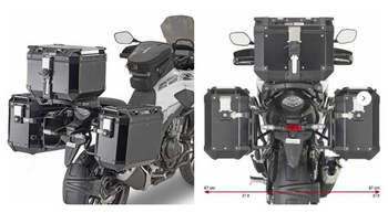 KAPPA STELAŻ KUFRÓW BOCZNYCH MONOKEY CAM SIDE HONDA CB 500 X (19-20) - POD KUFRY KFR K'FORCE ALU