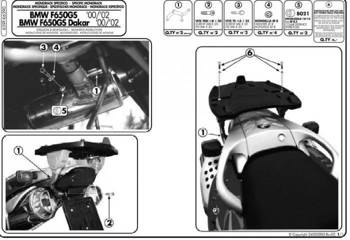 KAPPA stelaż kufra centralnego BMW F 650GS (00-03), F 650GS DAKAR (00-03)