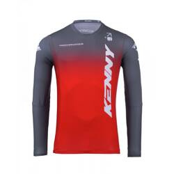Kenny Racing Bluza cross PERFORMANCE GRADIENT RED kolor czerwony,szary,biały
