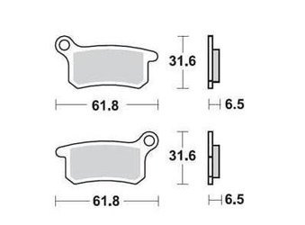 ProX Klocki Hamulcowe Przednie KTM65SX '02-17 / KTM85SX '03-11