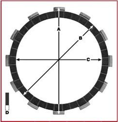 TRW Lucas TARCZE SPRZĘGŁOWE KTM LC4 620 EGS 95-98 (EBS5631) ( 8 TARCZ )