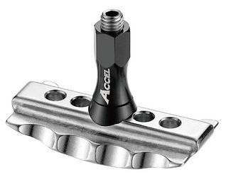 Accel/Trzymak Aluminiowy [1.60] z Nakrętką/Czarny